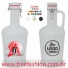 166348GB GROWLER TRADICIONAL 2 LITROS CERÂMICA BRANCO