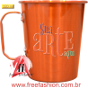 0320-LR CANECA DE ALUMÍNIO 320 ML LARANJA