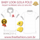 01-C BL CAMISA GOLA POLO BABY LOOK COR BRANCA