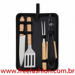 12462B Kit Churrasco 4 Peças