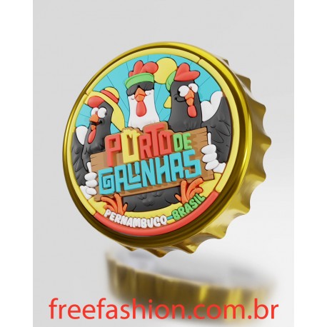 0004 ABRIDOR DE GARRAFA IMÃ DE GELADEIRA EMBORRACHADO