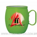 CANECA DE ALUMÍNIO COLORIDA SEM IMPRESSÃO